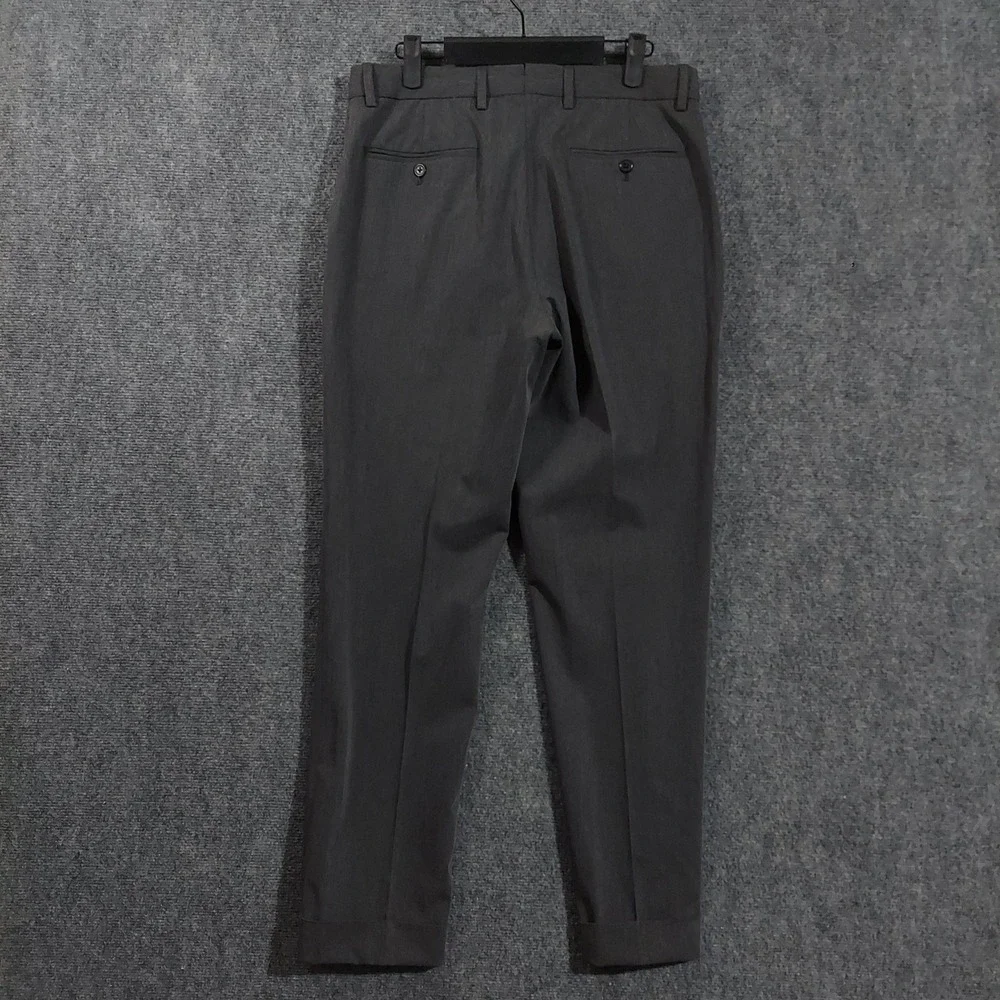 Polo‎ Ralph Lauren Suit Pants Mens 31x30 Gray Stretch Wool Blend Dress Formal